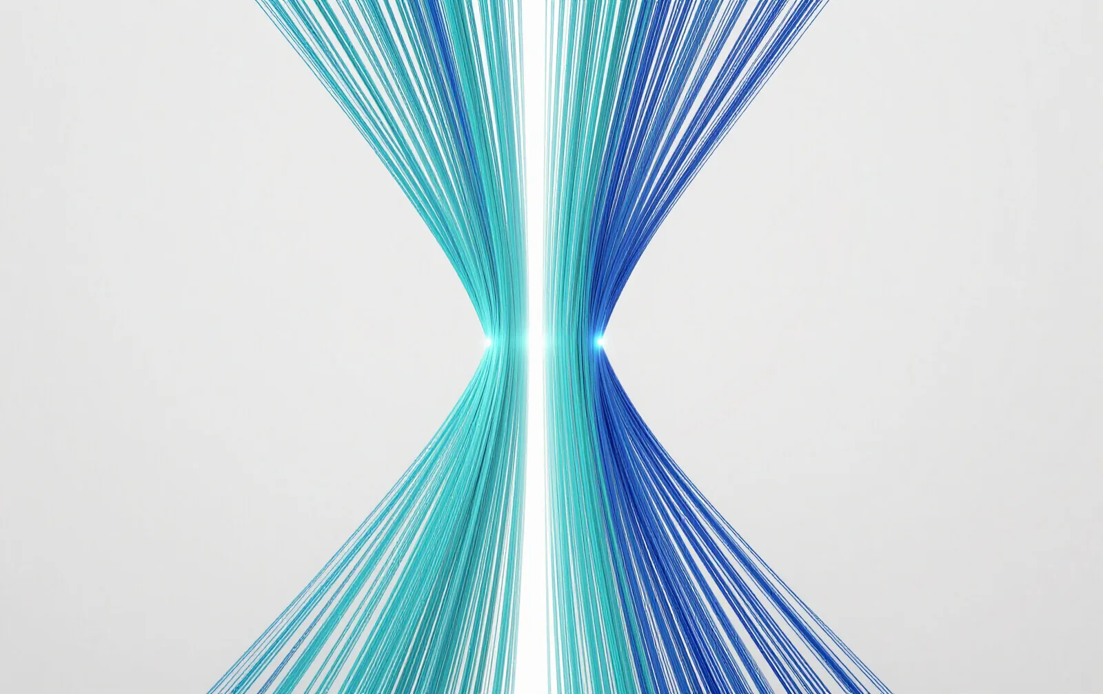 Many threads of light converging into one clean channel